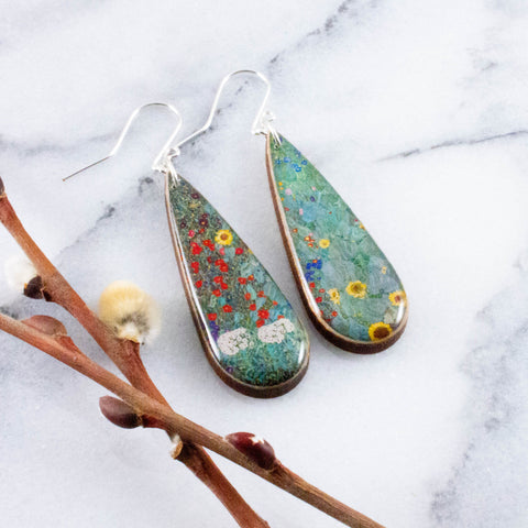 Copy of Teardrop Impressionist Garden Earrings